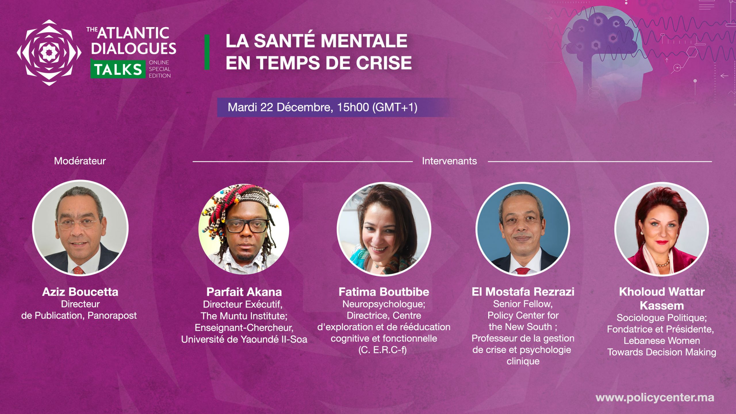 AD Talks 2020: La Santé mentale en temps de crise