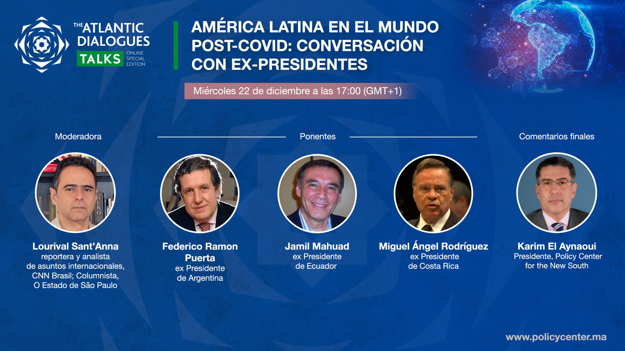 AD Talks 2020: América Latina en el mundo post-Covid: conversación con ex-presidentes