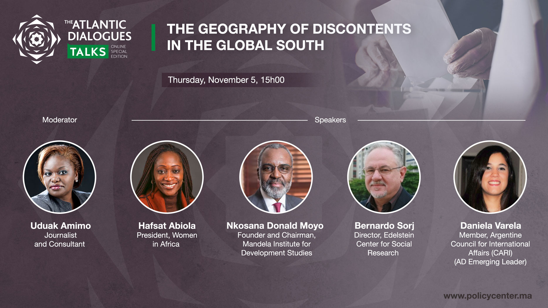 AD TALKS 2020: The Geography of Discontents in the Global South